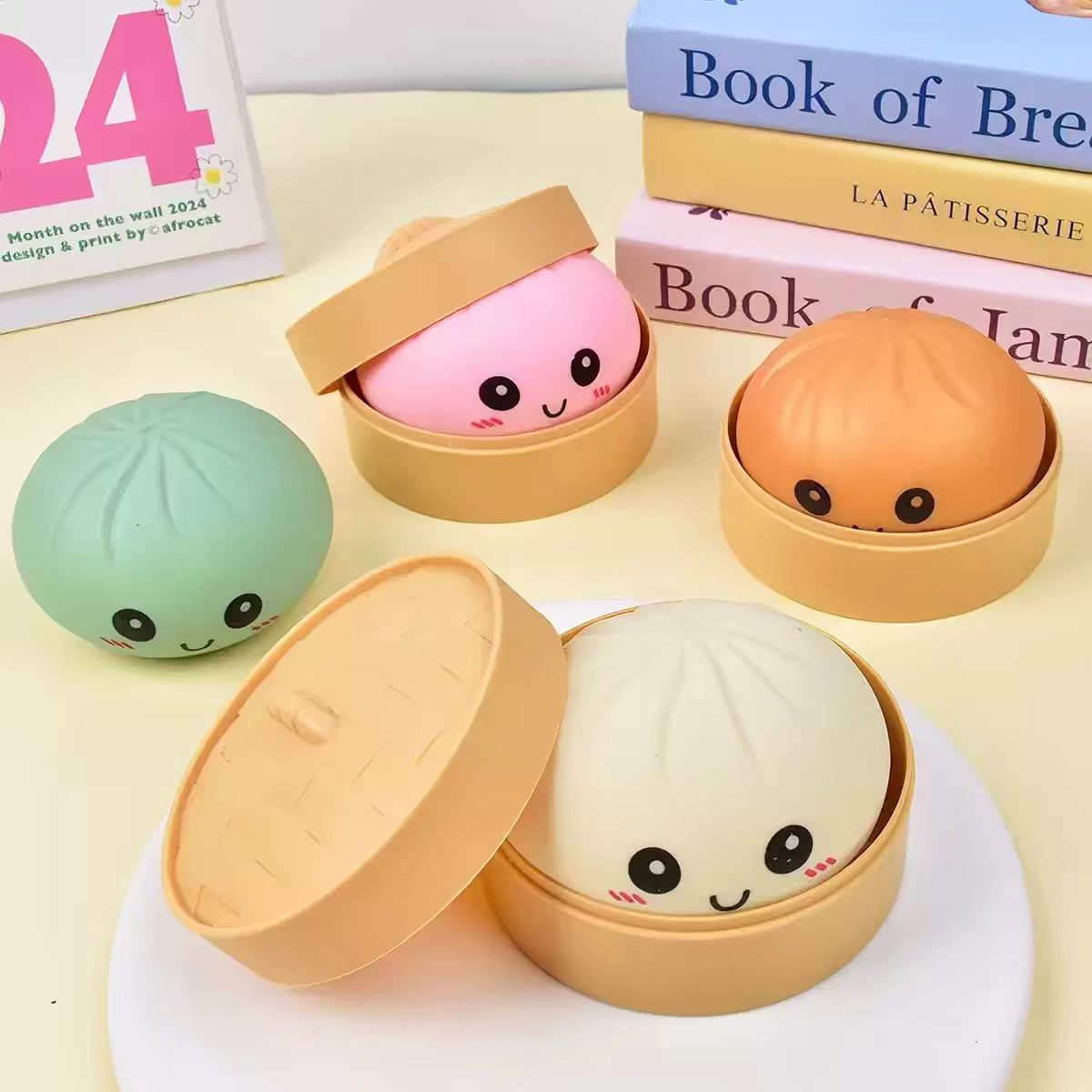 Stress-relief steamed bun squishy REPLICA