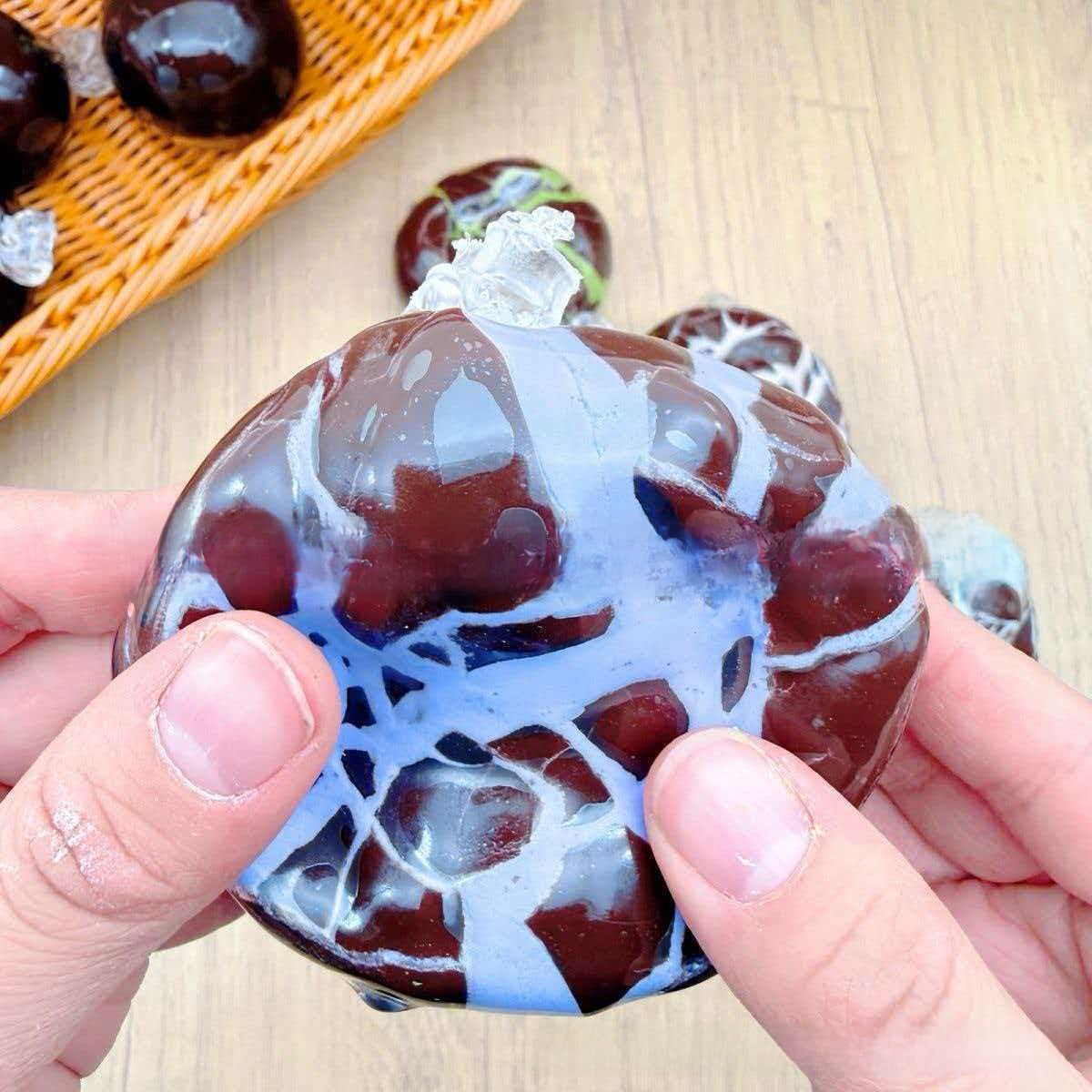 Crunchy Matcha Chocolate Mint Crispy Balls Handmade Stress-Relief Toy