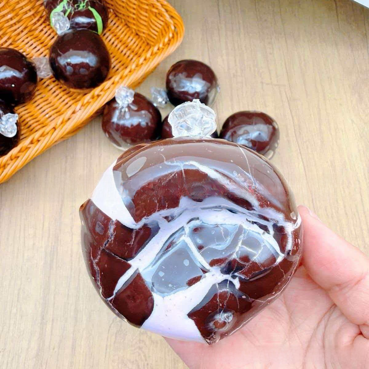 Crunchy Matcha Chocolate Mint Crispy Balls Handmade Stress-Relief Toy
