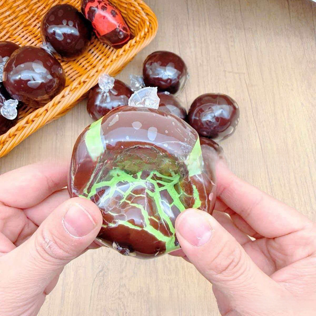Crunchy Matcha Chocolate Mint Crispy Balls Handmade Stress-Relief Toy